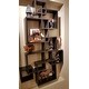 Danya B Espresso Intersecting Cube Shelves