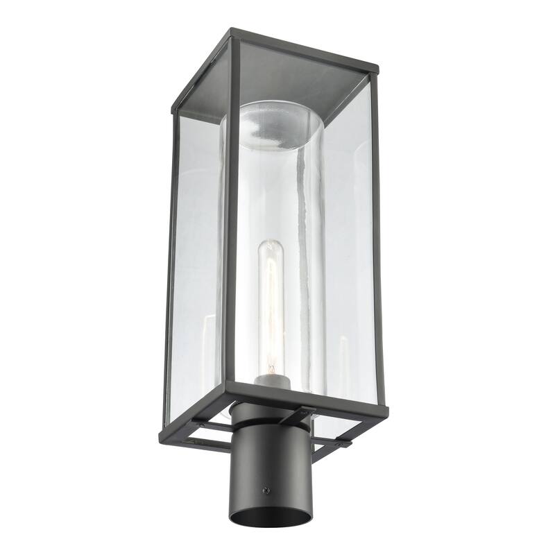 Elk Home Augusta 19.75'' High 1-Light Outdoor Post Light - Matte Black