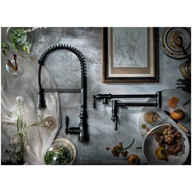 Moen S73104EW Weymouth 1.5 GPM Single Hole Pre-Rinse Pull Down Kitchen