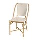 preview thumbnail 9 of 23, Tobias Outdoor Rattan and Metal Bistro Dining Chair