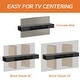 preview thumbnail 18 of 41, WAMPAT 70 inch Floating TV Shelf for Wall with LED Light for Living Room - 70 inch