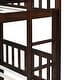 preview thumbnail 36 of 41, Twin Rubber Wood Bunk Bed with Trundle, Convertible into 2 Twin Size Beds, Twin Size Bunk Bed with Ladder and Safety Guardrails