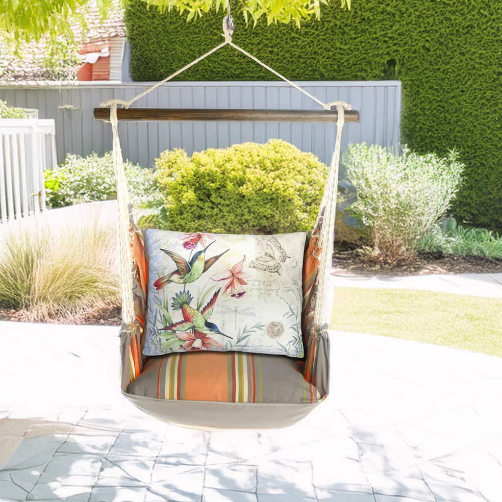 Magnolia Casual Swing Set 4 piece - Serene Sunset w/ Hummingbirds
