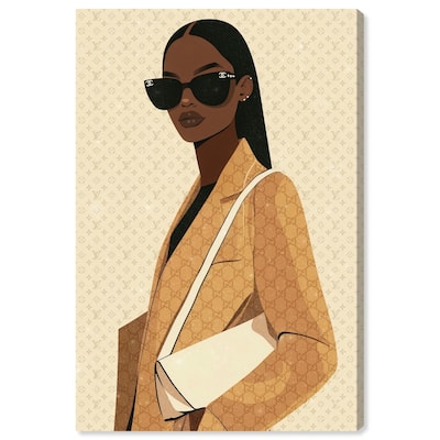 Elegant Coat Gal Canvas by Art Remedy, Gallery Wrapped