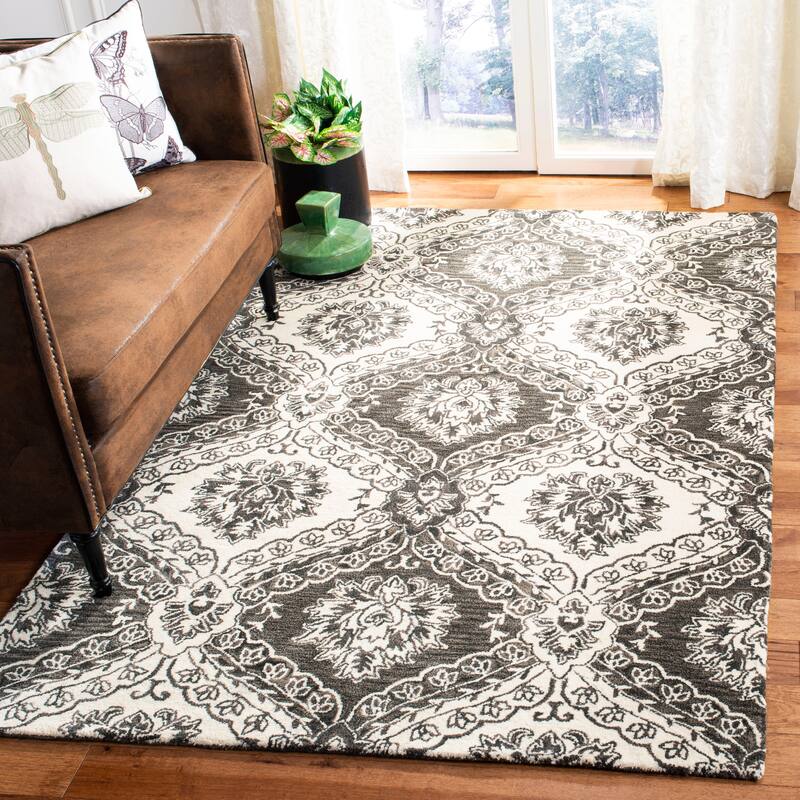 SAFAVIEH, Handmade Blossom Raakel Modern Floral Wool Rug