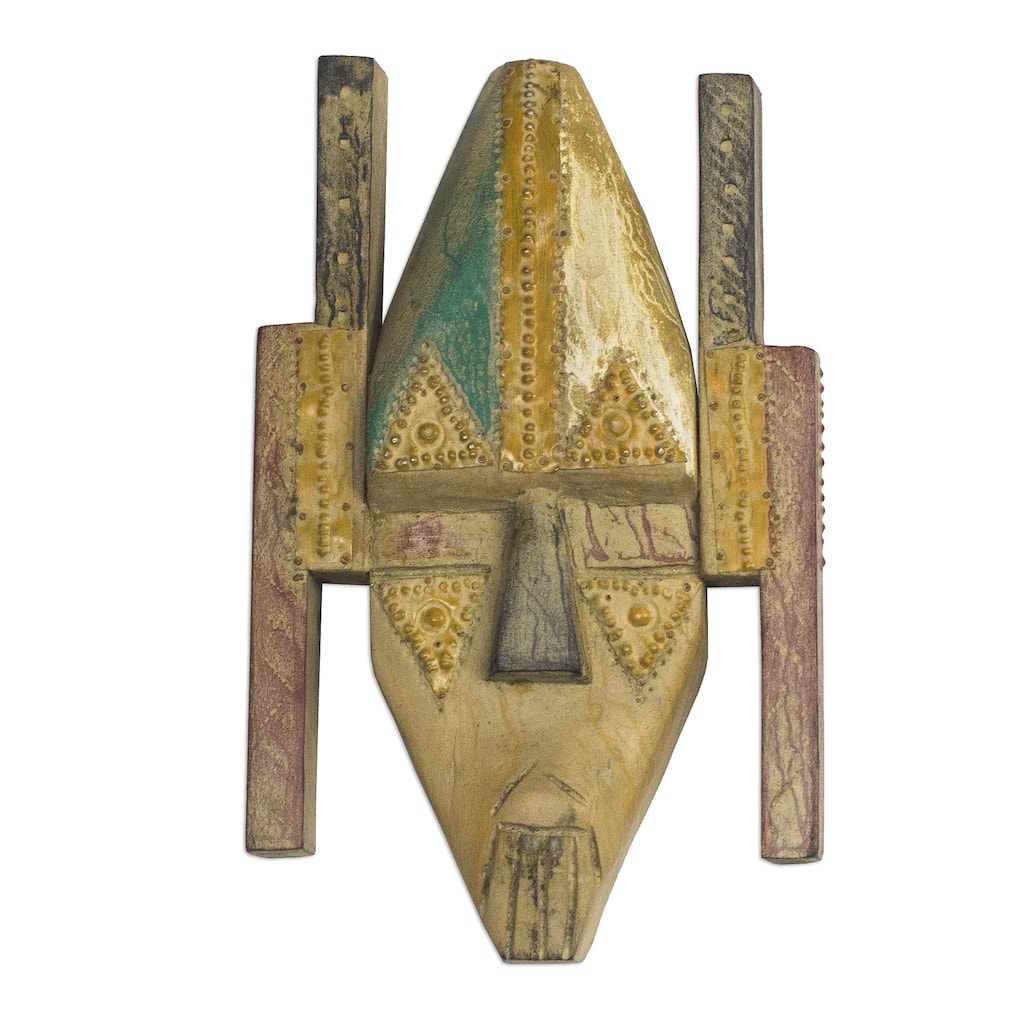 Novica Handmade Dwene Pa African Wood Mask