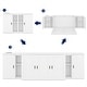 preview thumbnail 31 of 44, Murphy Bed with Shelves, Cabinets and USB Ports