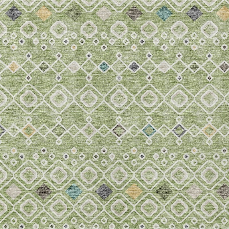HomeRoots Geometric Modern Rectangle Outdoor Rug