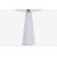 preview thumbnail 49 of 106, 16-in. Glass Lamp w/ Brushed Nickel Accents and Drum Shade