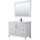 Option White / White Quartz Top / Matte Black Hardware