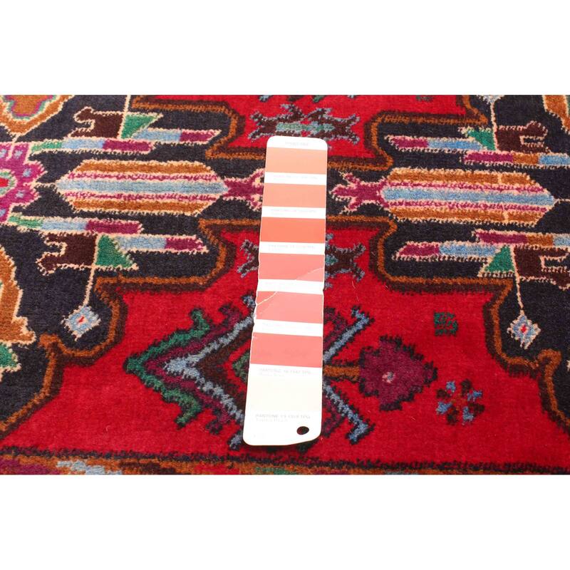 ECARPETGALLERY Hand-knotted Teimani Red Wool Rug - 2'11 x 4'10