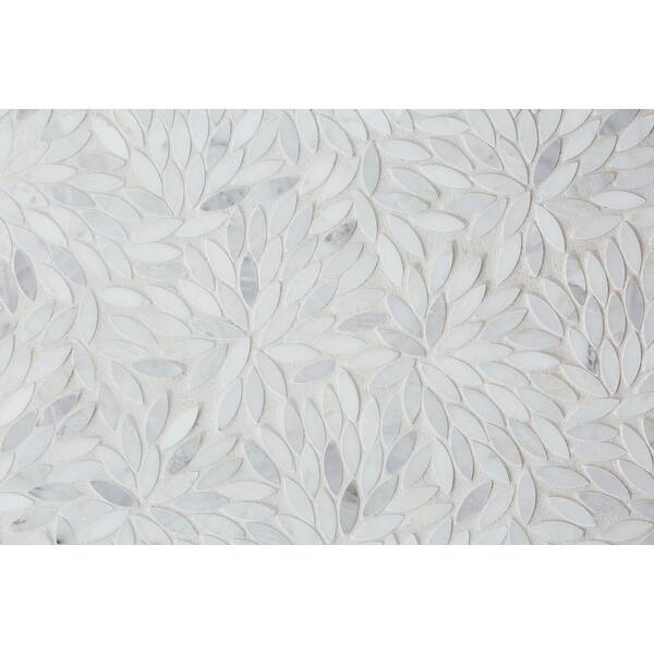 Shop Emser Tile M05wint0910mlf Marble Deco Mosaic Wall Tile