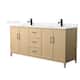 Option White Oak / White Quartz Top / Matte Black
