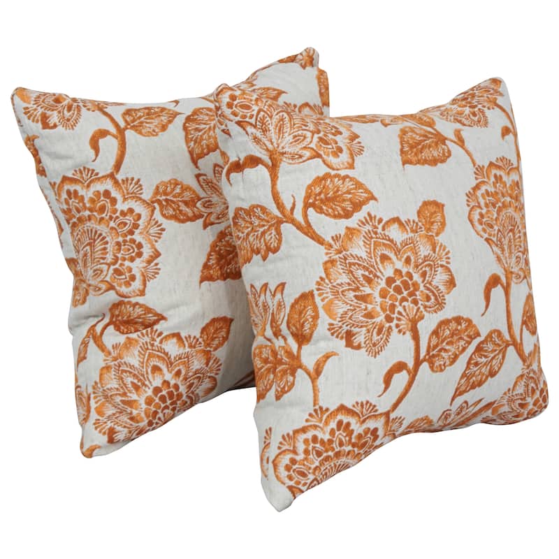 Blazing Needles 17-inch Square Throw Pillows (Set of 2)
