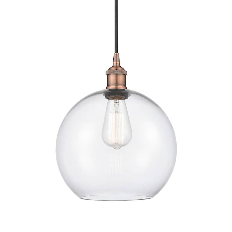 Innovations Lighting 616-1P-13-10 Athens Pendant Athens 10" Wide - Antique Copper / Clear