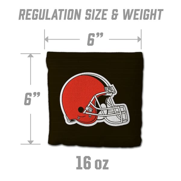 Cleveland Browns NFL Dual Sided Pro Stop & Slide Cornhole Bags