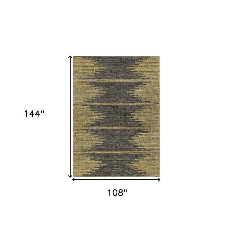 HomeRoots Abstract Transitional Rectangle Outdoor Rug