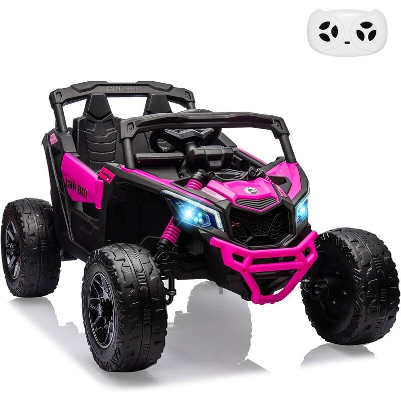 12V Ride on UTV Car, Licensed Can-Am Electric Off-Road Car, Ride on Truck Car for Kids