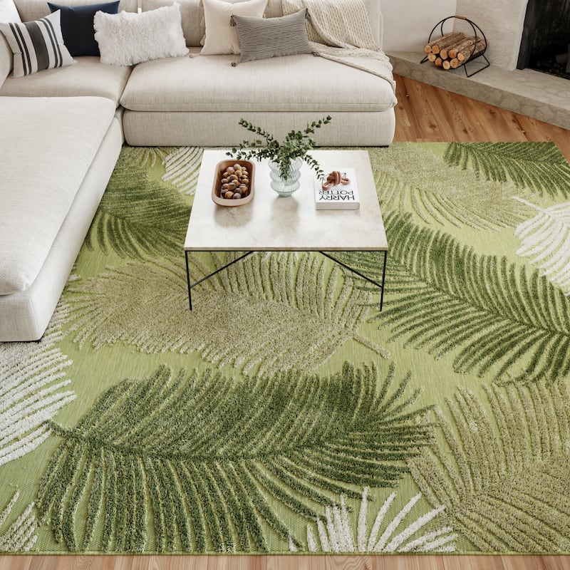 Nourison Suncoast Indoor/Outdoor Nature Area Rug.