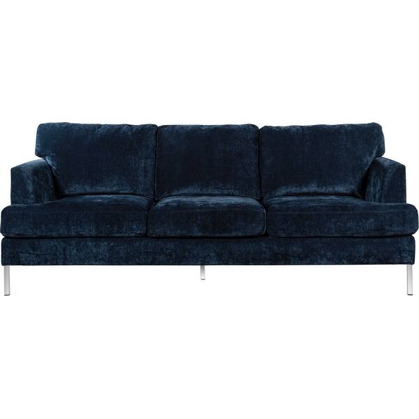 Tommy Hilfiger Lafayette Velvet Sofa Overstock 25609163 Grey