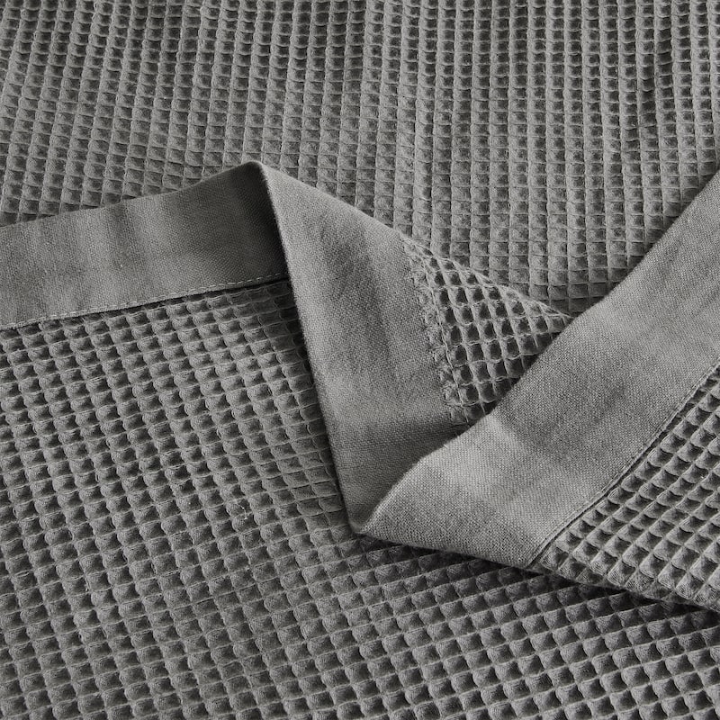 Luxurious 100% Cotton Soft Waffle Weave Knit Blanket