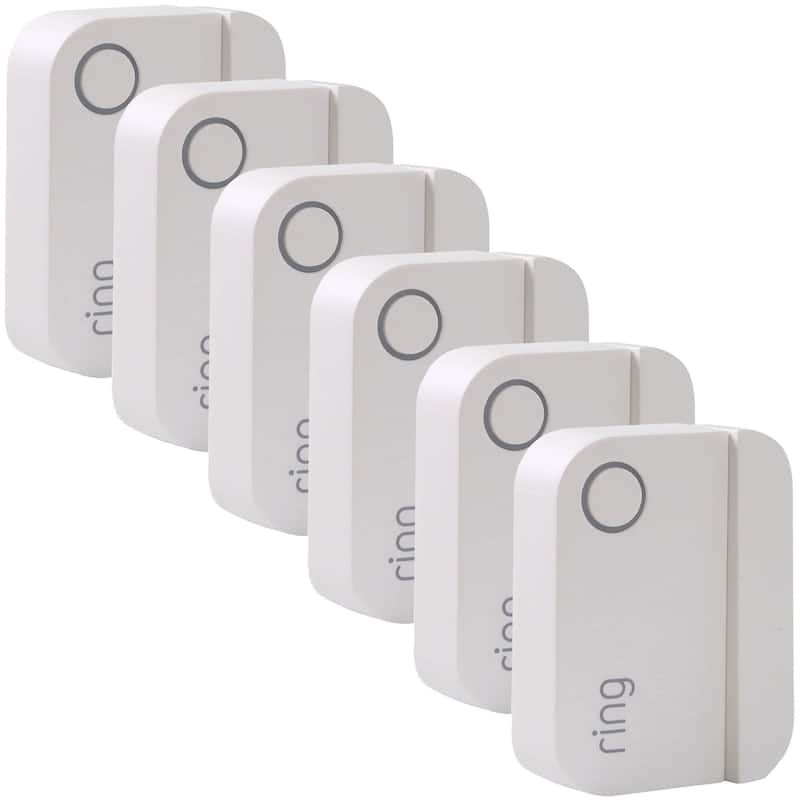 6x Ring Alarm Contact Sensor (Base Station Required) 2nd Gen - White