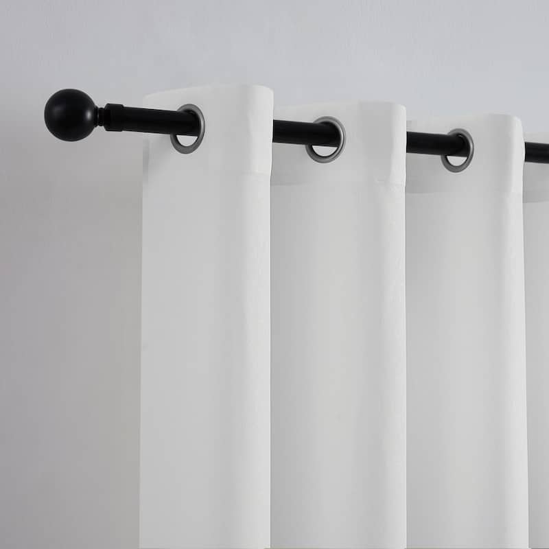 Sheer Barrier Embossed Privacy Liner Grommet Patio Door Panel