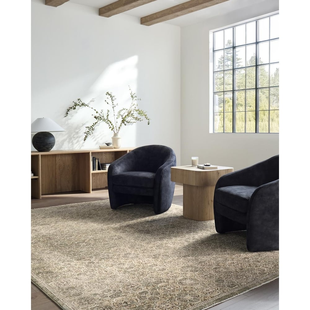 Galey Alix x Livabliss Myrtle Avenue II Vintage Damask Area Rug