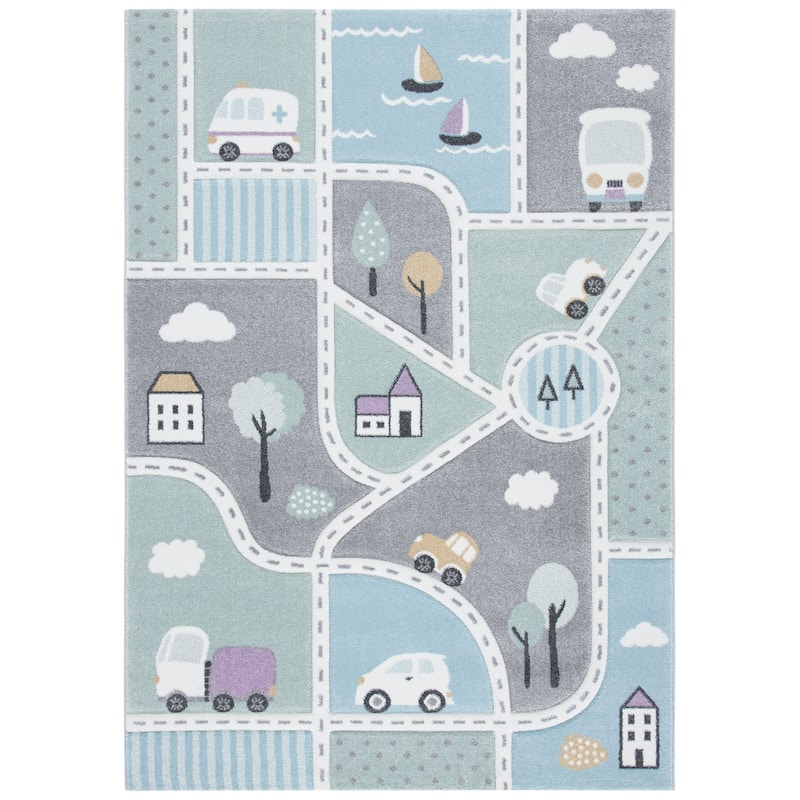 SAFAVIEH Carousel Kids Mihaila Neighborhood Rug