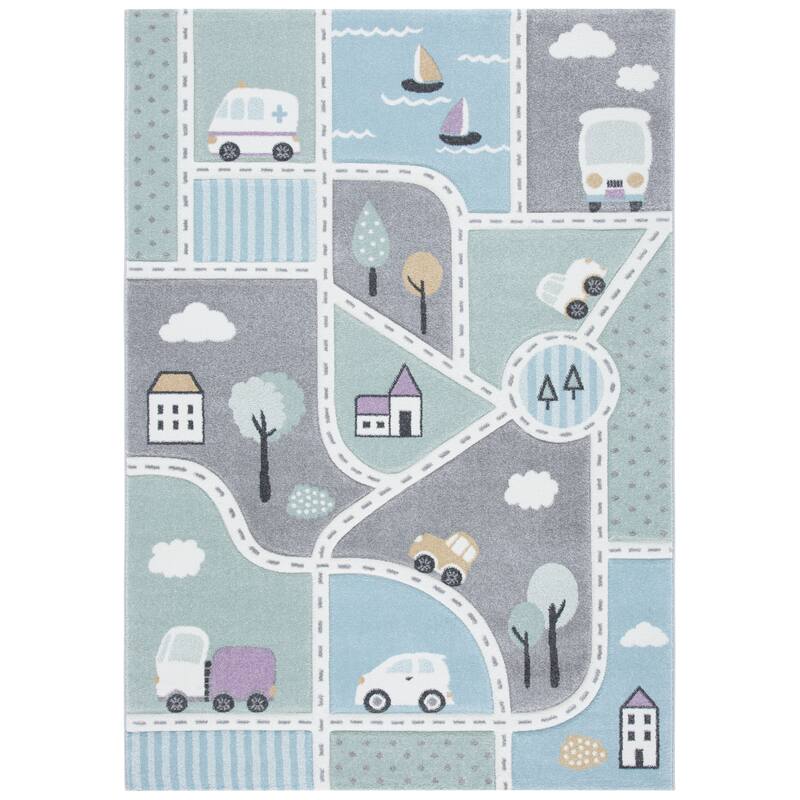 SAFAVIEH Carousel Kids Mihaila Neighborhood Rug