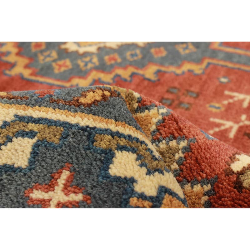 ECARPETGALLERY Hand-knotted Serapi Heritage Dark Red Wool Rug - 4'11 x 8'0