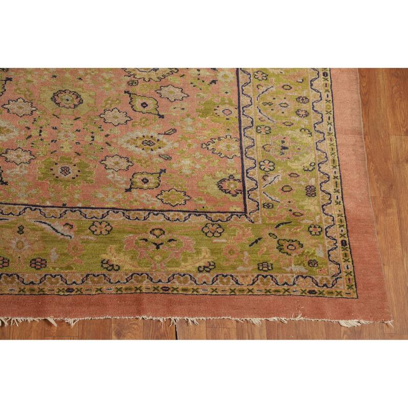 Antique Vegetable Dye Sultanabad Persian Wool Carpet - 8'9" x 11'7"