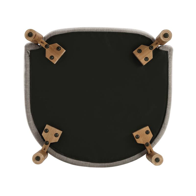 Wyatt 27.5" Textured Accent Chair - Light Brown Finish Solid Wood Legs