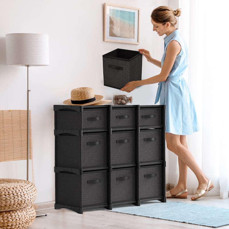 Nestl Cube Storage Organizer for Bedroom - Box Storage Cubby Organizer for Living Room, Office, & Playroom
