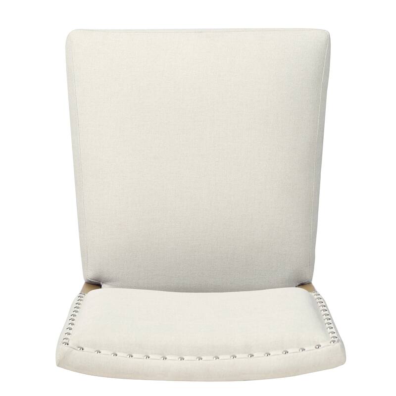 Mayfield Contemporary Linen Barstool (Set of 2) by Christopher Knight Home - 22.25" D x 18.50" W x 44.50" H