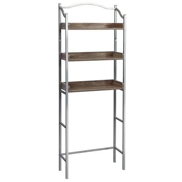 3 Tier Over the Toilet Space saver Bathroom Rack w Adjustable Shelves