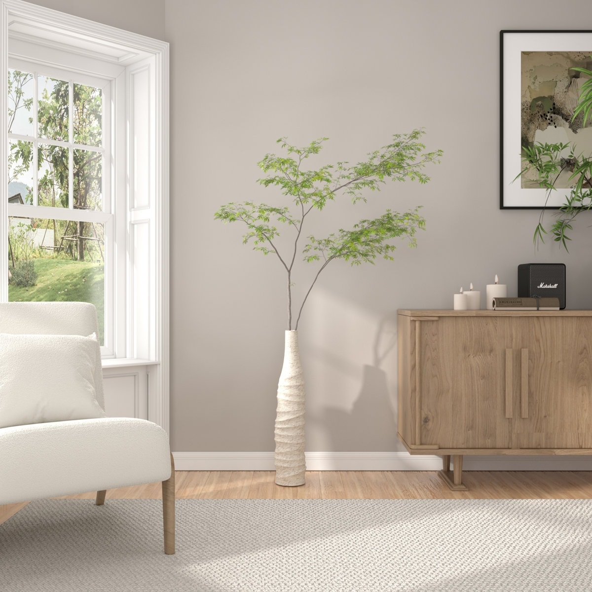 Modern Handmade Ceramic Tall Floor Vase