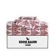 preview thumbnail 155 of 172, Eddie Bauer Printed Cotton Flannel Sheet Set Full - Jolly Trees Red
