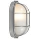 preview thumbnail 5 of 5, Access Lighting Nauticus Dual Mount - Outdoor Wall Sconce Bulkhead - Satin Finish - Frosted Glass Shade - Incandescent
