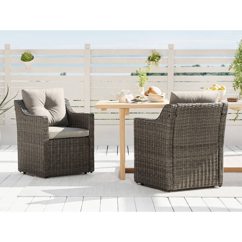 Murphy Outdoor Armchair Set Patio Furniture Set with Casters