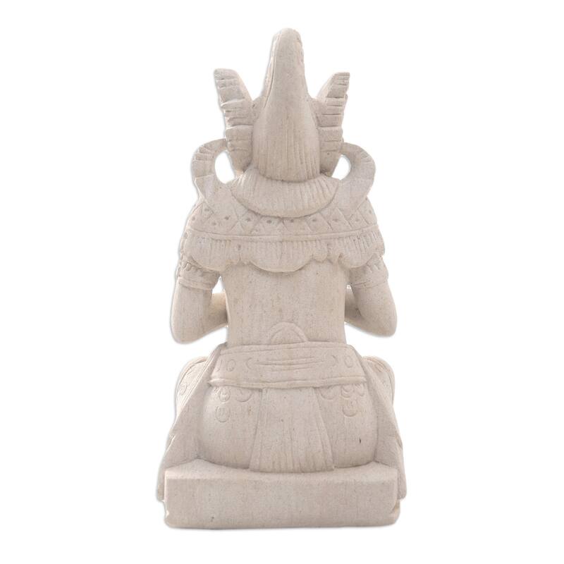 Novica Handmade Arjunas Peace Sandstone Statuette
