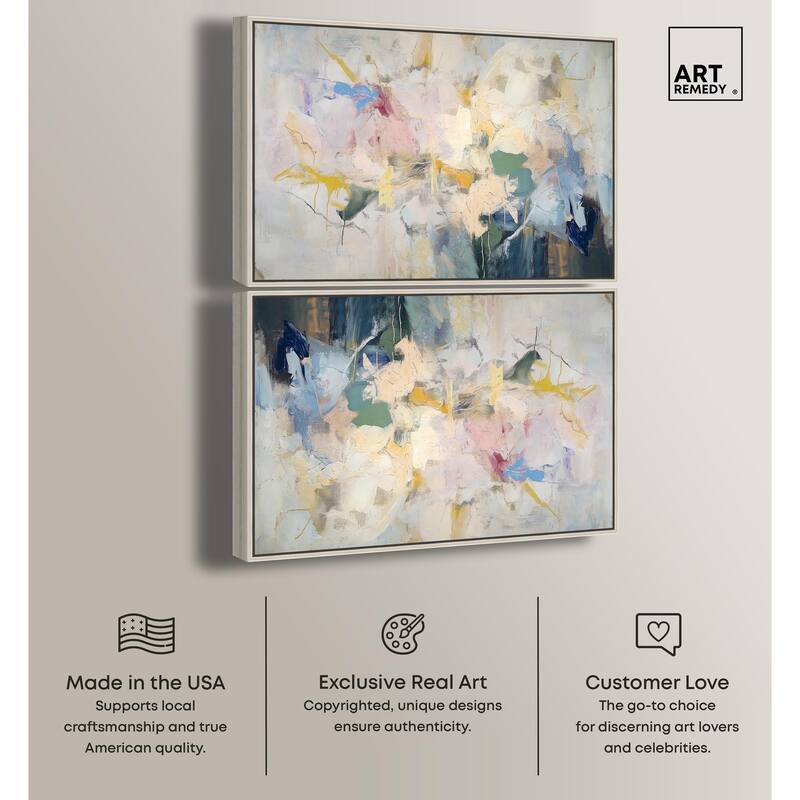 Flower Impressions Canvas by Art Remedy