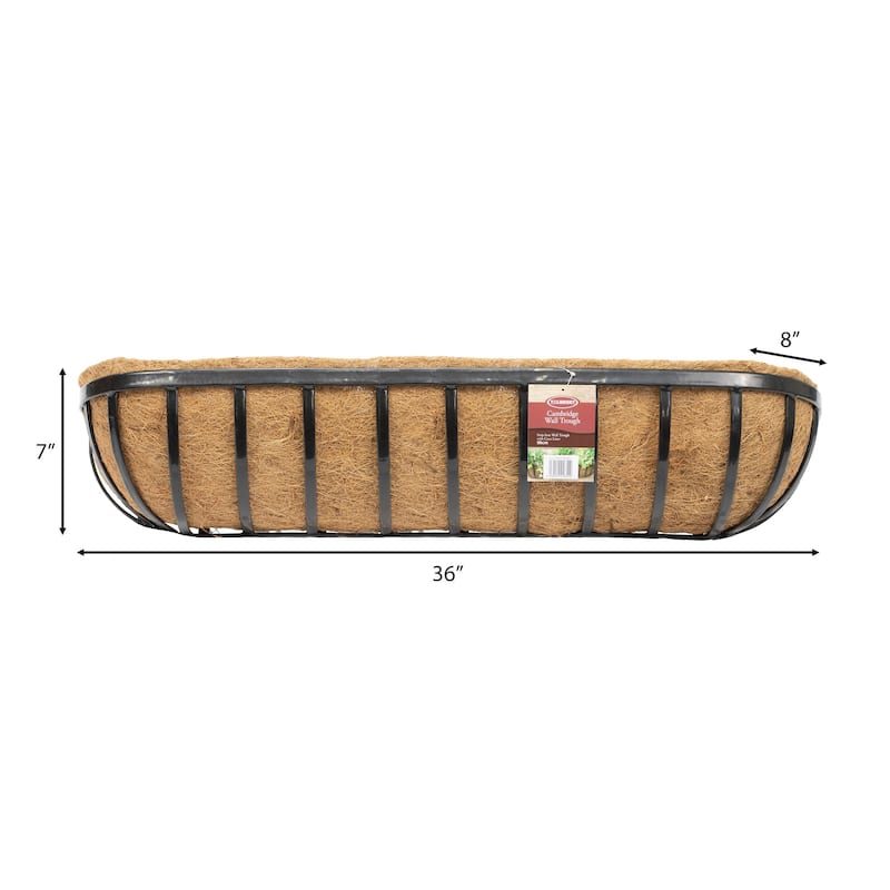 Cambridge Premium Wall Troughs with Coco Liner - 24"L, 30"L or 36"L