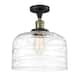 Option Black Antique Brass / Clear Deco Swirl