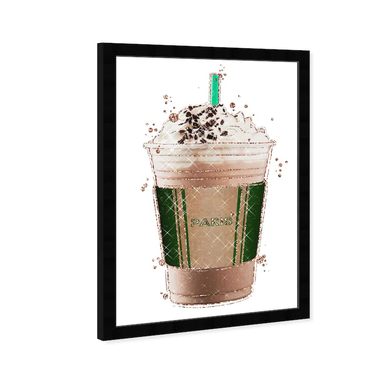 Wynwood Studio Prints Drinks and Spirits Paris Cafe Green and Glam Wall Art Canvas Print