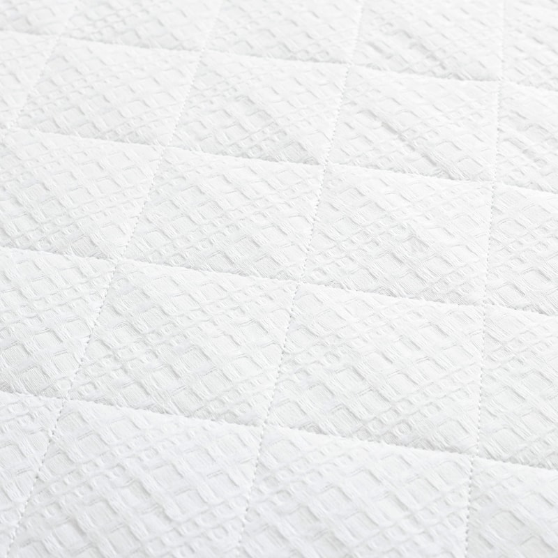 Lush Decor Haniya Solid Waffle Woven Cotton Textured Quilt 3 Pieces Set