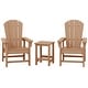 preview thumbnail 141 of 194, Laguna Kids Outdoor Poly Adirondack Chair With Side Table 3-Piece Set Teak