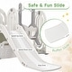 preview thumbnail 32 of 41, 5 In 1 Kids Playground Climber Slide Playset with Toddler Slide And Swing - 64.2'' L x 63.4'' W x 40.2'' H