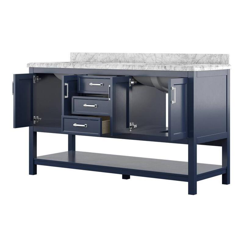 Design Element Affinity 61" Double Sink Vanity