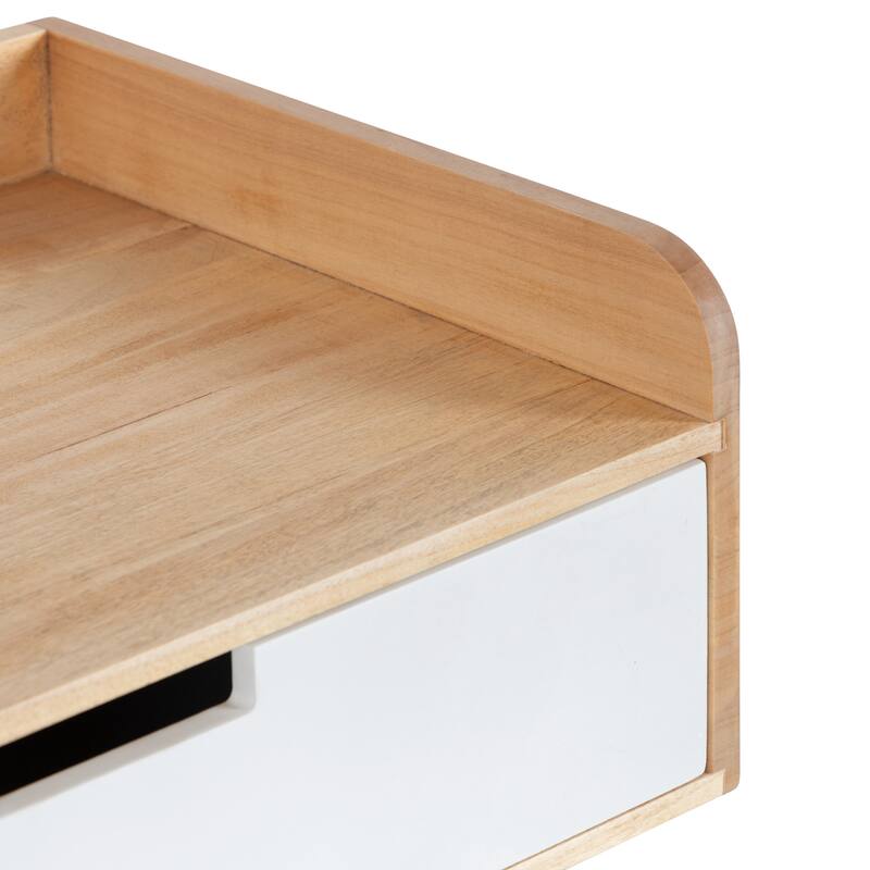 Kate and Laurel Kitt Premium Sold Wood Floating Shelf Side Table